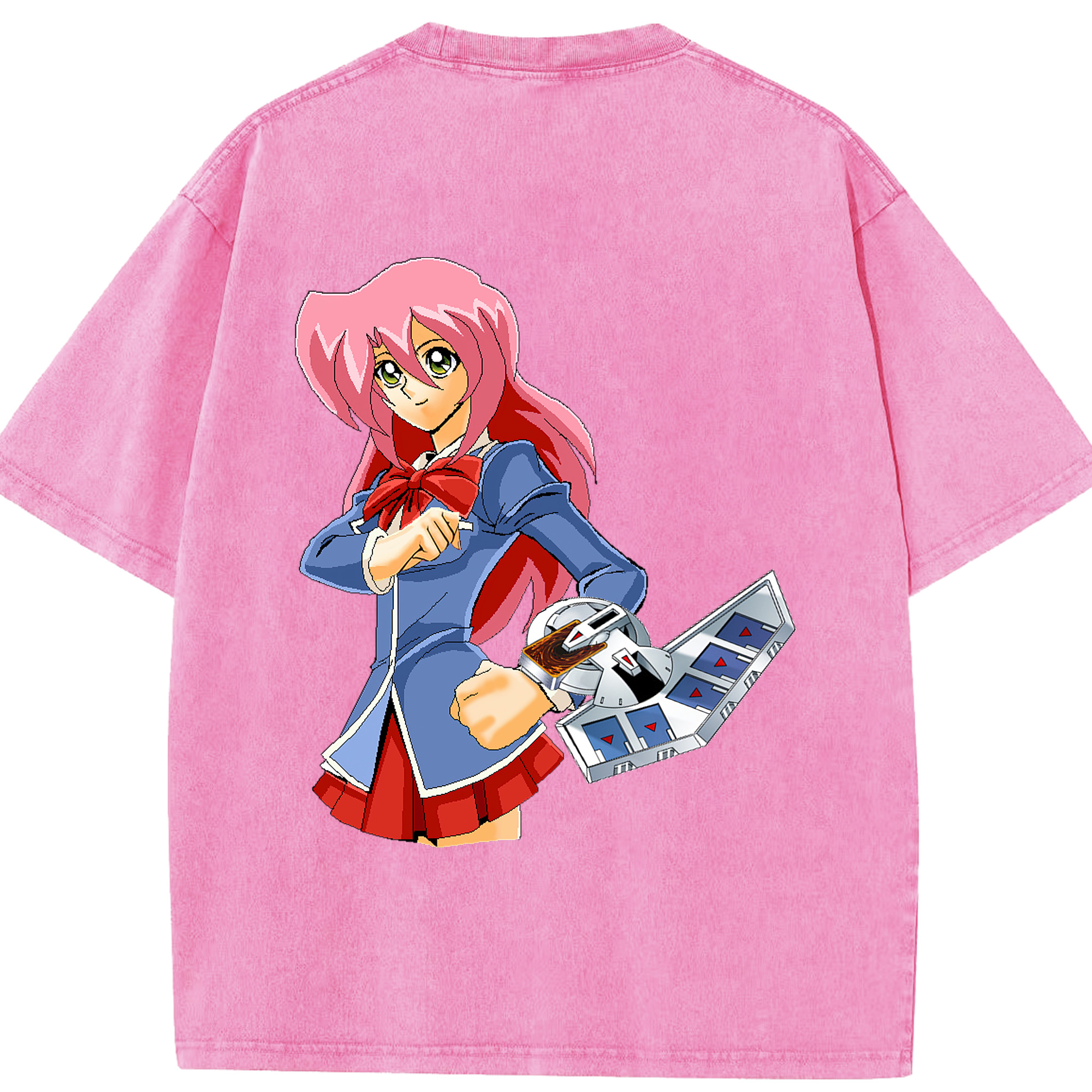 （画像用） 遊☆戯☆王 Yu-Gi-Oh! 綿100% ヴィンテージ風 半袖Tシャツ（背面プリント）